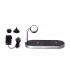 Verbatim 3-in-1 draadloos oplaadstation met AC-voeding - zwart