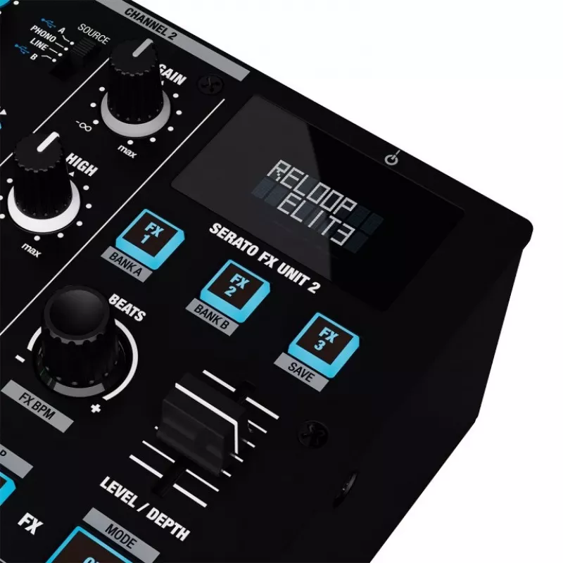 RELOOP Elite – professionele 2-kanaals DVS-mixer voor Serato DJ Pro