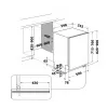 Whirlpool W7IHT40T inbouwvaatwasser, 15 couverts, 8 programma's, 6th Sense, derde mand, automatische deuropening