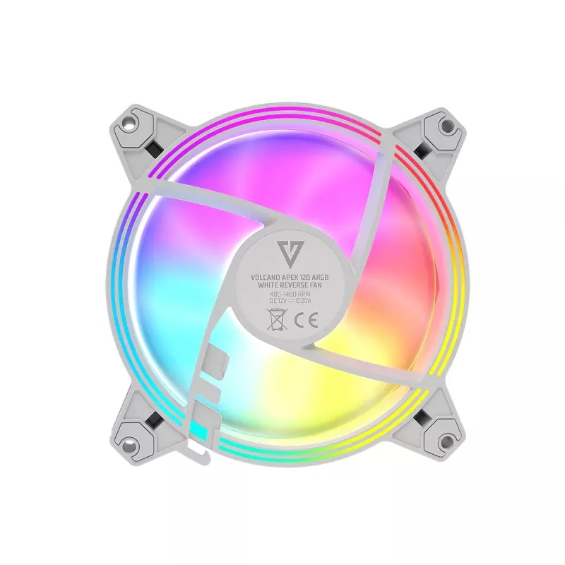 MODECOM Volcano Apex 120 ARGB White reverse fan 120mm