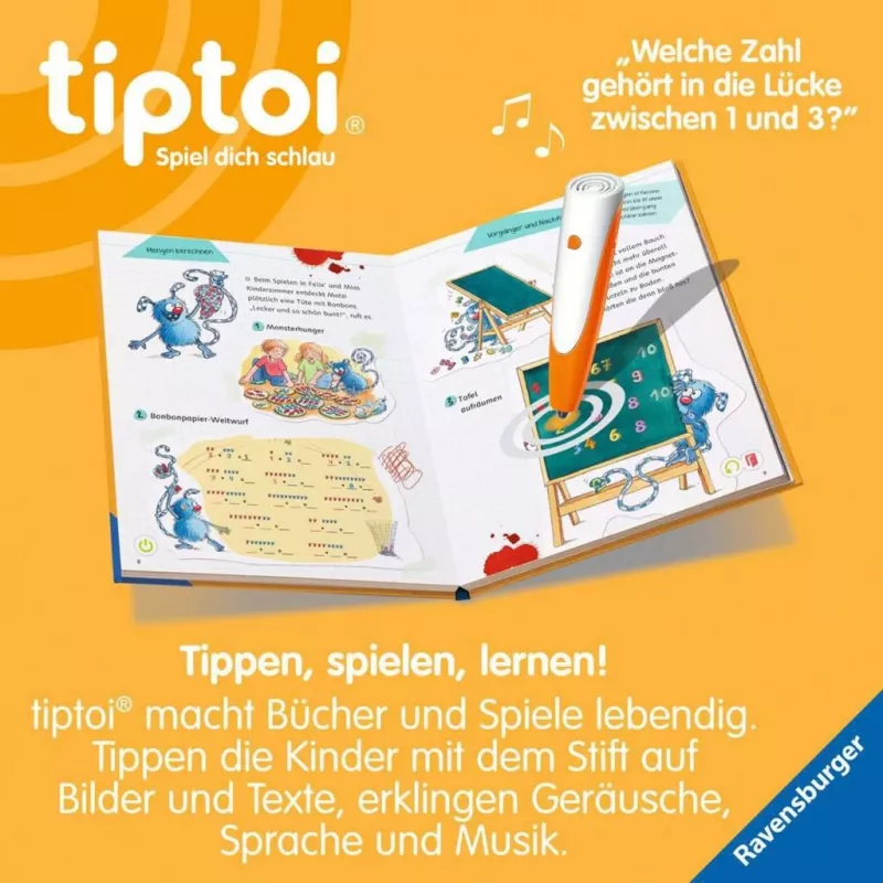 RAVENSBURGER tiptoi Leer met mij! Wiskunde 1e klas Interactief leerboek