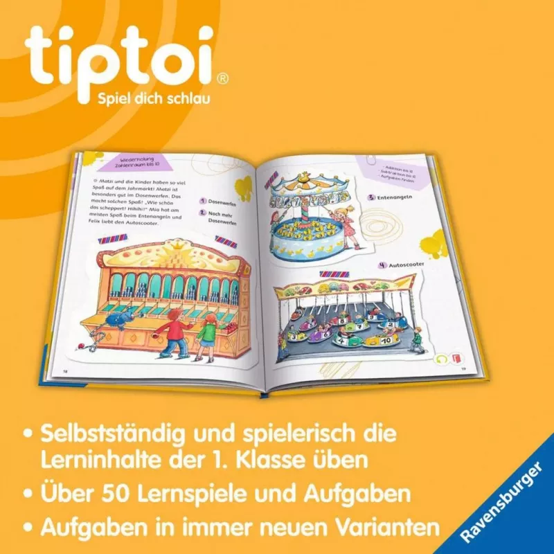 RAVENSBURGER tiptoi Leer met mij! Wiskunde 1e klas Interactief leerboek