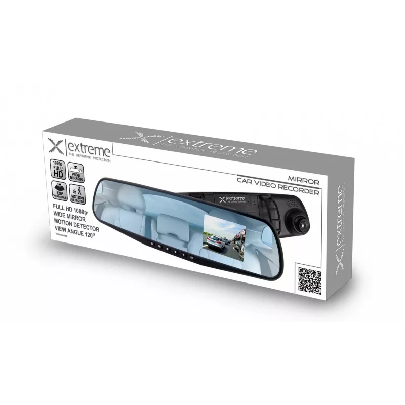 ESPERANZA Extreme XDR103 dashcam in achteruitkijkspiegel 1080p Full HD 170° groothoek