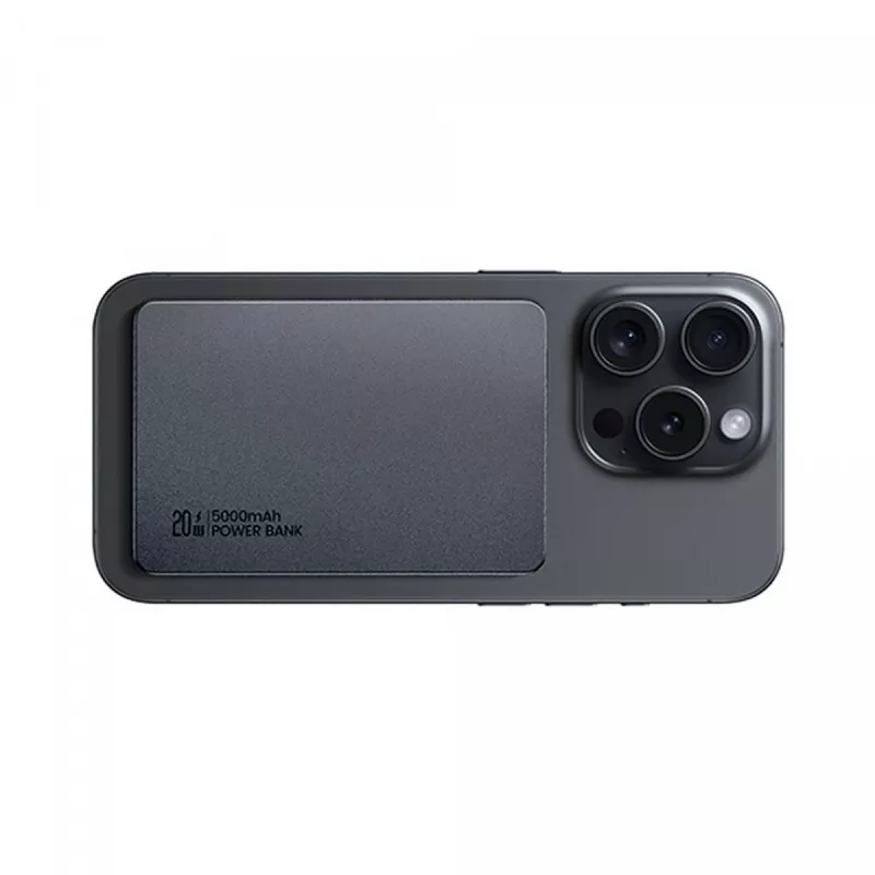 USAMS Powerbank 5000mAh 20W PD MagSafe Draadloos Grijs