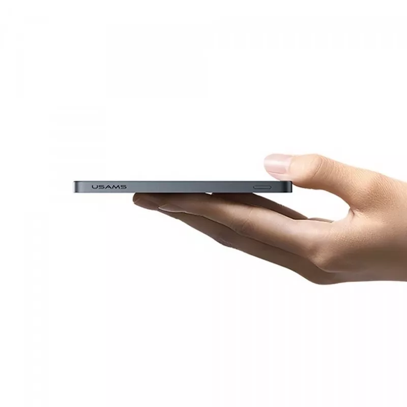 USAMS Powerbank 5000mAh 20W PD MagSafe Draadloos Grijs