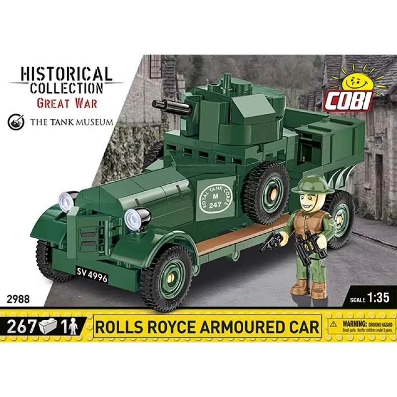 COBI 2988 Rolls-Royce Armoured Car 1920 Pattern Mk I bouwblokkenset