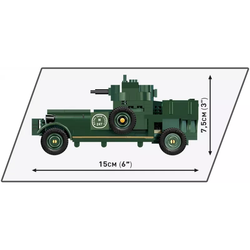 COBI 2988 Rolls-Royce Armoured Car 1920 Pattern Mk I bouwblokkenset