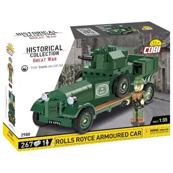 COBI KLOCKI Historical Collection Rolls-Royce Armoured Car 1920 Pattern Mk I Bouwstenen Set (226 delen)