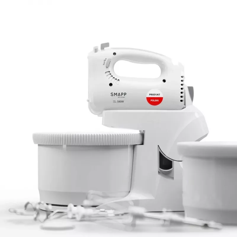 SMAPP handmixer met 2 kommen 451.66 wit