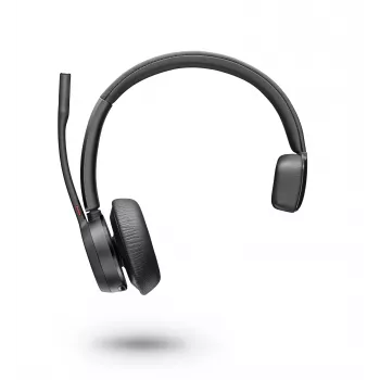 Poly Voyager 4300 UC Series 4310 voor Microsoft Teams - draadloze Bluetooth on-ear headset met noise-cancelling microfoon - zwart