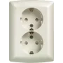Siemens Schuko dubbele wandcontactdoos 10/16A 250V 5UB2211 - stroomvoorziening accessoire