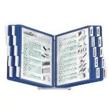 Durable VARIO Display Panel System DIN A4 blauw met 20 panelen