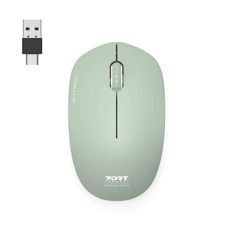PORT DESIGNS PORT CONNECT Mouse Collection II draadloos 2,4 GHz olijfgroen