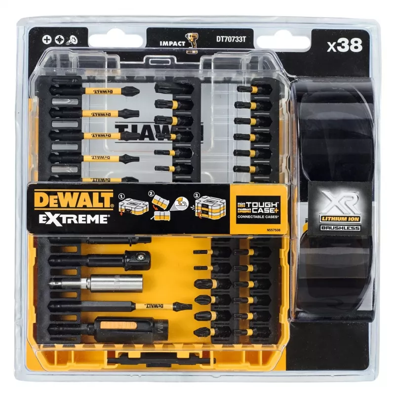 DEWALT DT70733T-QZ 38-delige schroevendraaier-bit-set met magnetische bithouder