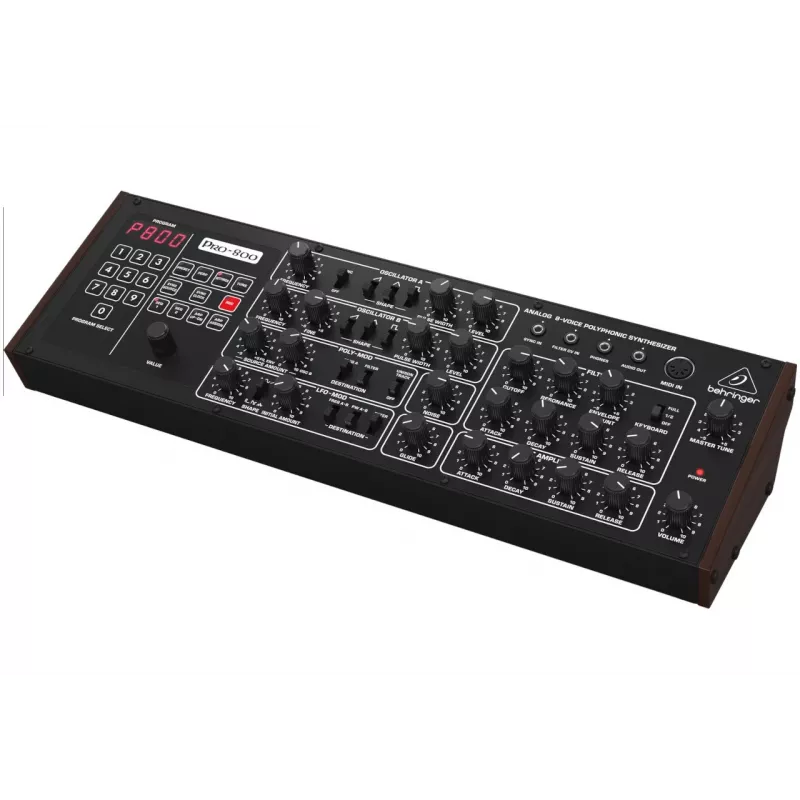 Behringer PRO-800 analoge synthesizer – 8-stemmige desktopmodule met 16 VCO's, arpeggiator en Poly Chain