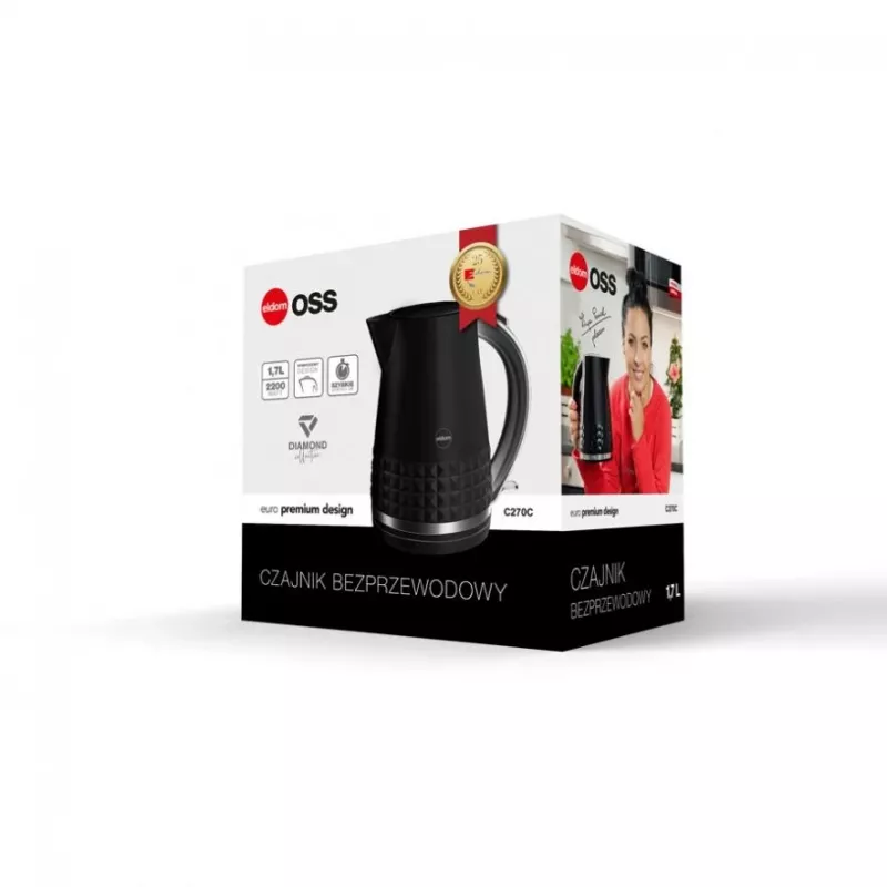 ELDOM C270C OSS waterkoker 1,7 L 2150 W zwart
