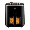 ELDOM FRITTA vetvrije friteuse 5,0 L instelbare temp. timer 1500 W enkel 5 L standalone heteluchtfriteuse zwart