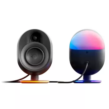SteelSeries Arena 9 5.1-kanaals luidsprekersysteem met draadloze subwoofer, Bluetooth 5.0, RGB-verlichting, zwart