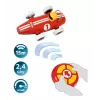 BRIO RC racewagen met afstandsbediening, rood/wit