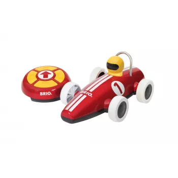 BRIO RC racewagen met afstandsbediening, rood/wit