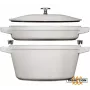 Staub La Cocotte ronde gietijzeren braadpan ovenschaal 24 cm 3,8 L zwart