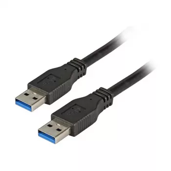 EFB Elektronik Premium USB 3.0 kabel USB-A naar USB-A 1,0m zwart