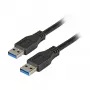 EFB Elektronik Premium USB 3.0 kabel USB-A naar USB-A 1,0m zwart