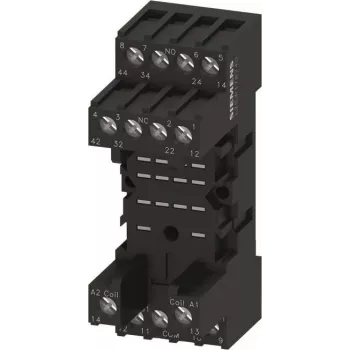 Siemens LZS PT78740 relaissokkel 4-polig schroefaansluiting zwart