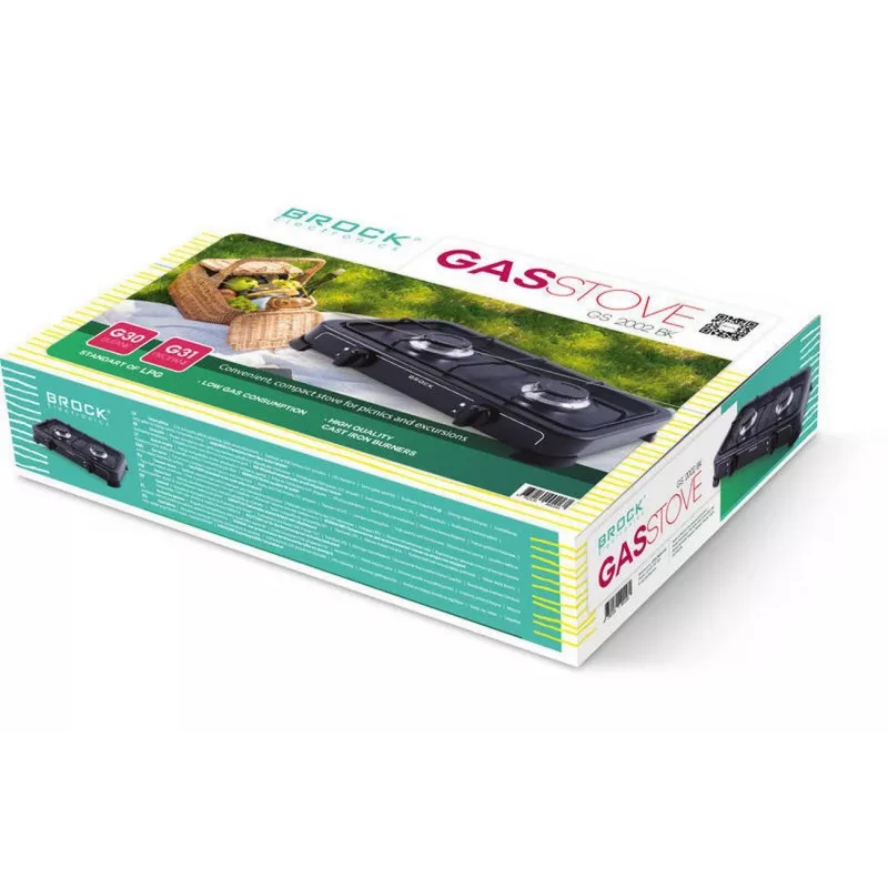 Brock GS 2002 BK draagbare gasbrander - zwart