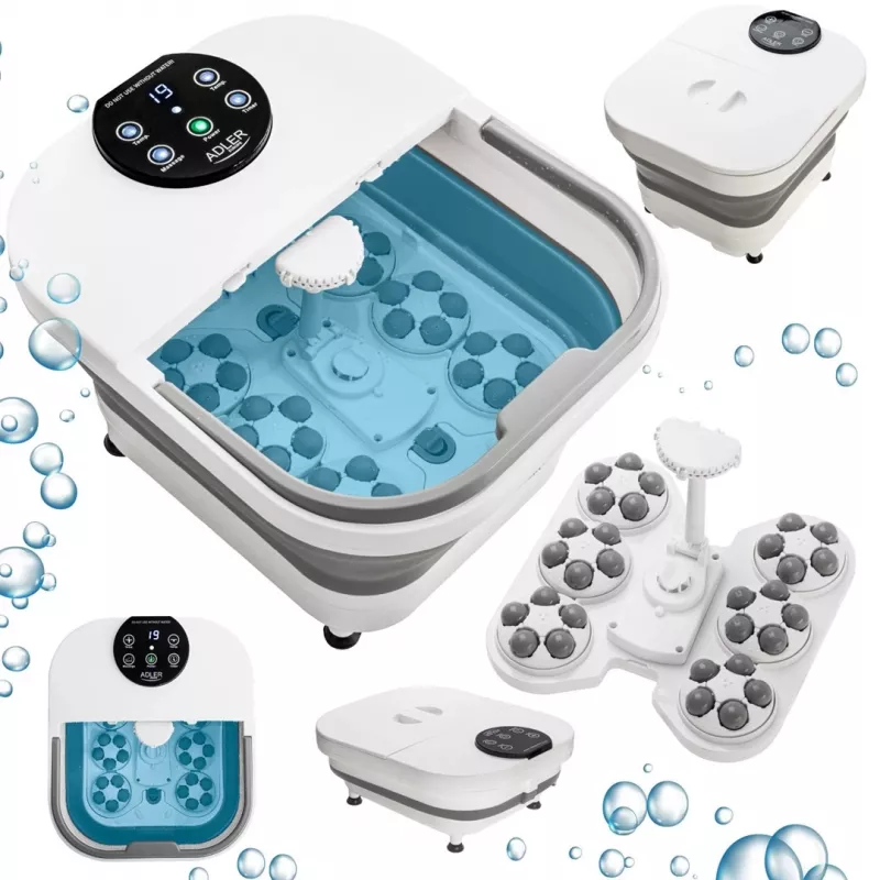 ADLER AD 2182 voethydromassageapparaat met bubbels, vibratie, infrarood en rollen