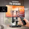 ONKRON TS2811E-B mobiele tv-standaard voor 50-120 inch schermen, zwart