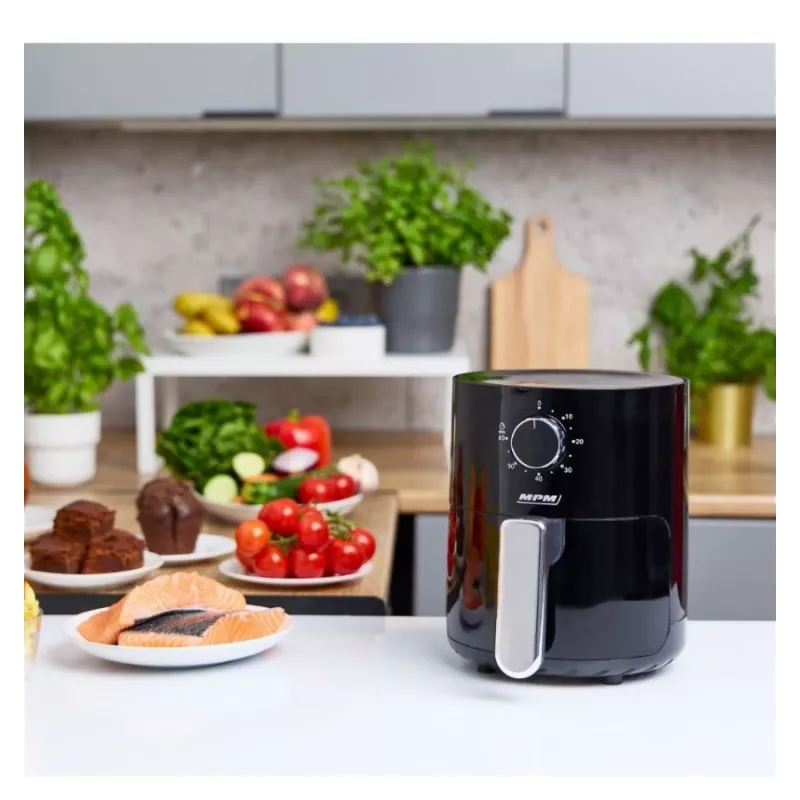 MPM MFR-12 heteluchtfriteuse 1500W 3,2L zwart