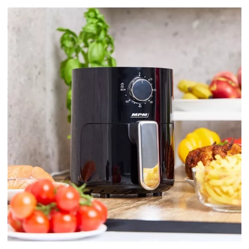 MPM MFR-12 heteluchtfriteuse 1500W 3,2L zwart