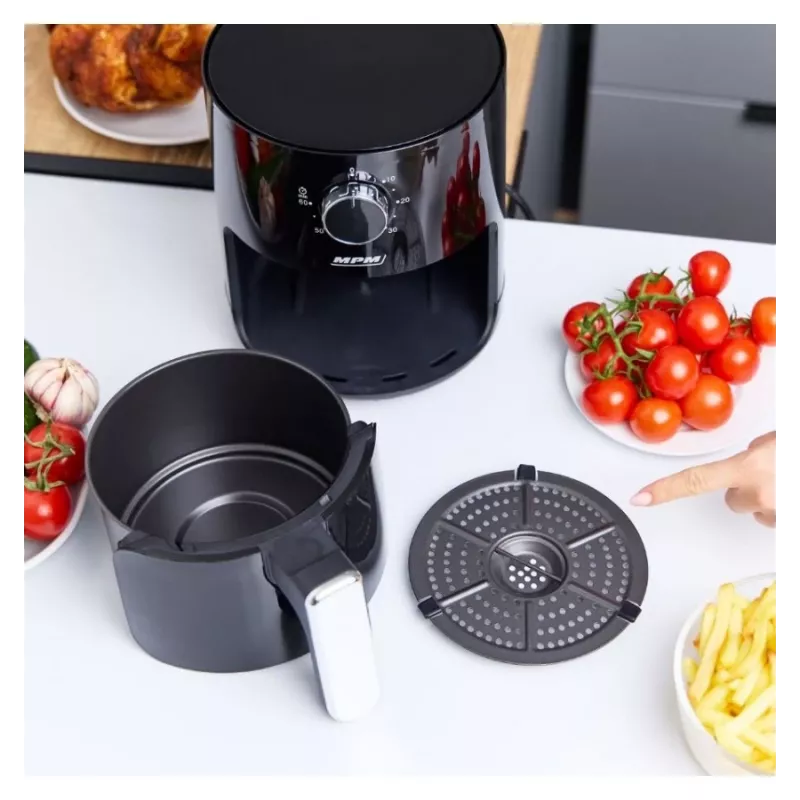 MPM MFR-12 heteluchtfriteuse 1500W 3,2L zwart