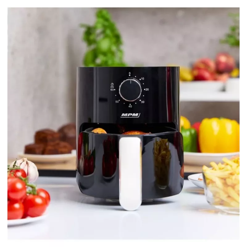 MPM MFR-12 heteluchtfriteuse 1500W 3,2L zwart
