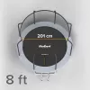 REBEL Active Trampoline PRO 8ft/244cm met veiligheidsnet en ladder