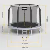 REBEL Active Trampoline PRO 8ft/244cm met veiligheidsnet en ladder
