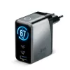 EVERACTIVE SC-670Q GaN 67W USB-C oplader met 2x USB-C en 1x USB-A, Quick Charge 4+, PD 3.0, zwart
