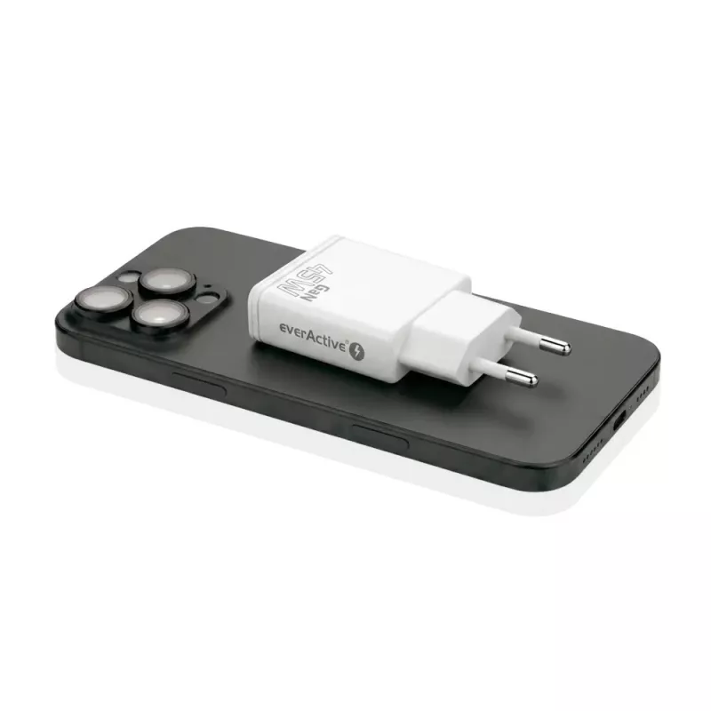 EVERACTIVE GaN QC3.0 45W USB-C wandoplader SC-460Q wit