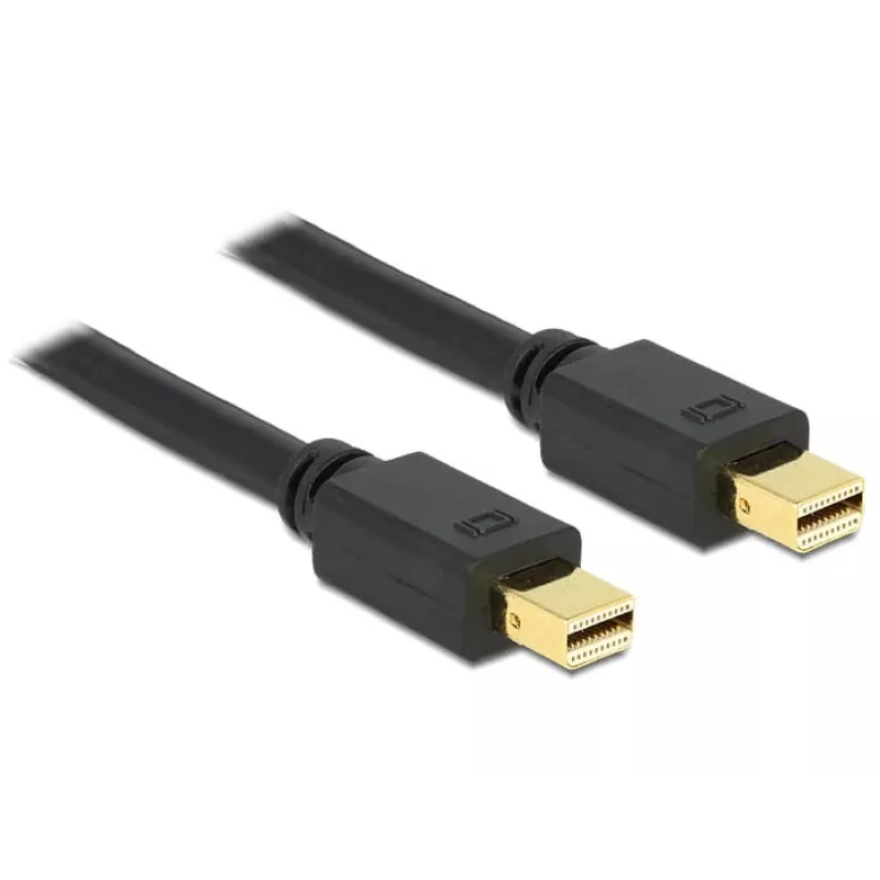 Delock 83473 Mini DisplayPort-kabel, Mini DisplayPort (M) naar Mini DisplayPort (M), 1 m, Zwart