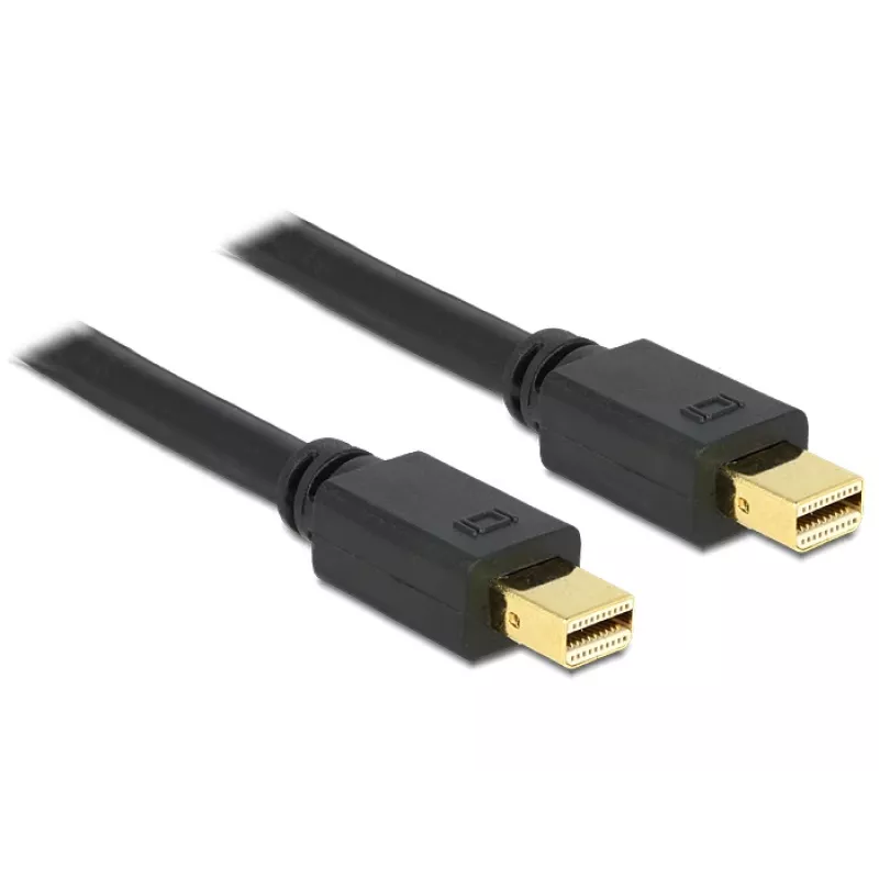 Delock 83473 Mini DisplayPort-kabel, Mini DisplayPort (M) naar Mini DisplayPort (M), 1 m, Zwart