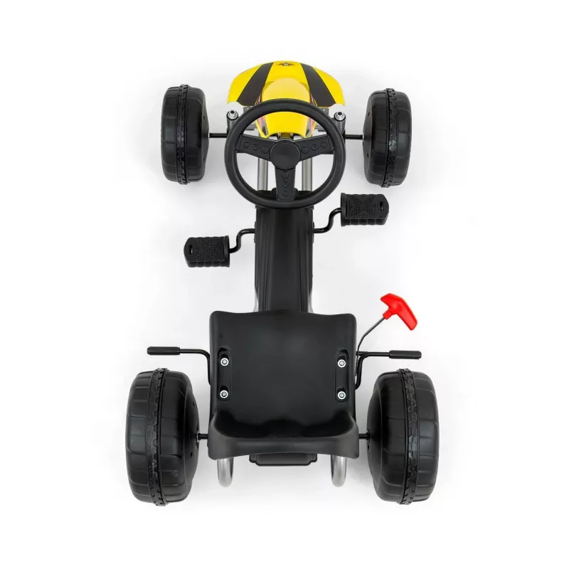 MILLY MALLY skelter met pedalen Viper geel