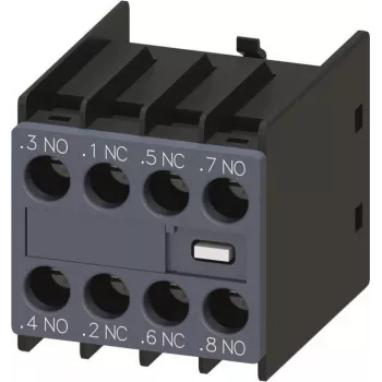 Siemens SIRIUS 3RH29 hulpschakelaarblok 2NO+2NC schroefaansluiting frontmontage (3RH2911-1FB22)