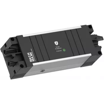 Bachmann STEP ALU stekkerdoos met overspanningsbeveiliging, 3x Schuko, GST18