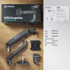 ONKRON G95-G tafelmount voor 17-45 inch monitors, grafiet