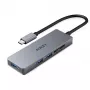 AUKEY CB-C63 USB-C hub ultra slim 4-in-1 aluminium space gray