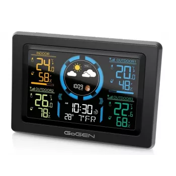 GoGEN ME 3397 B weerstation met buitensensor, zwart