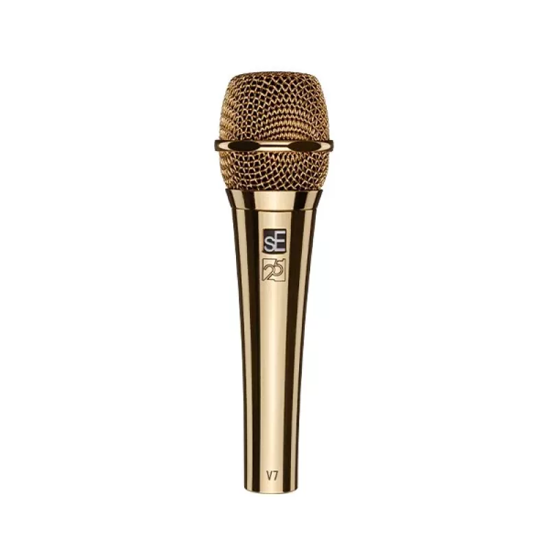 sE Electronics V7 G-25AE dynamische microfoon, goud (25th Anniversary limited edition)