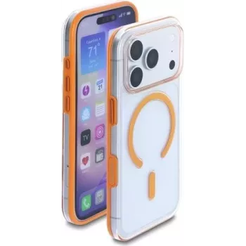 Delock hoesje voor iPhone 17 Pro compatibel met MagSafe transparant-oranje (81642)