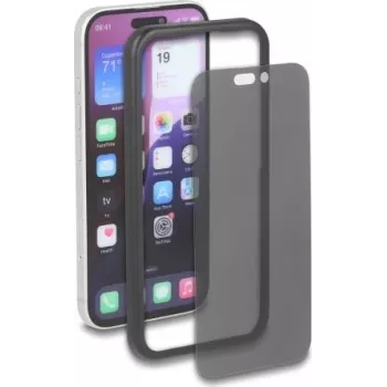 Delock tempered glass privacy screenprotector voor Apple iPhone 16 Pro, anti-spy 2-weg, met montagehulp (81648)